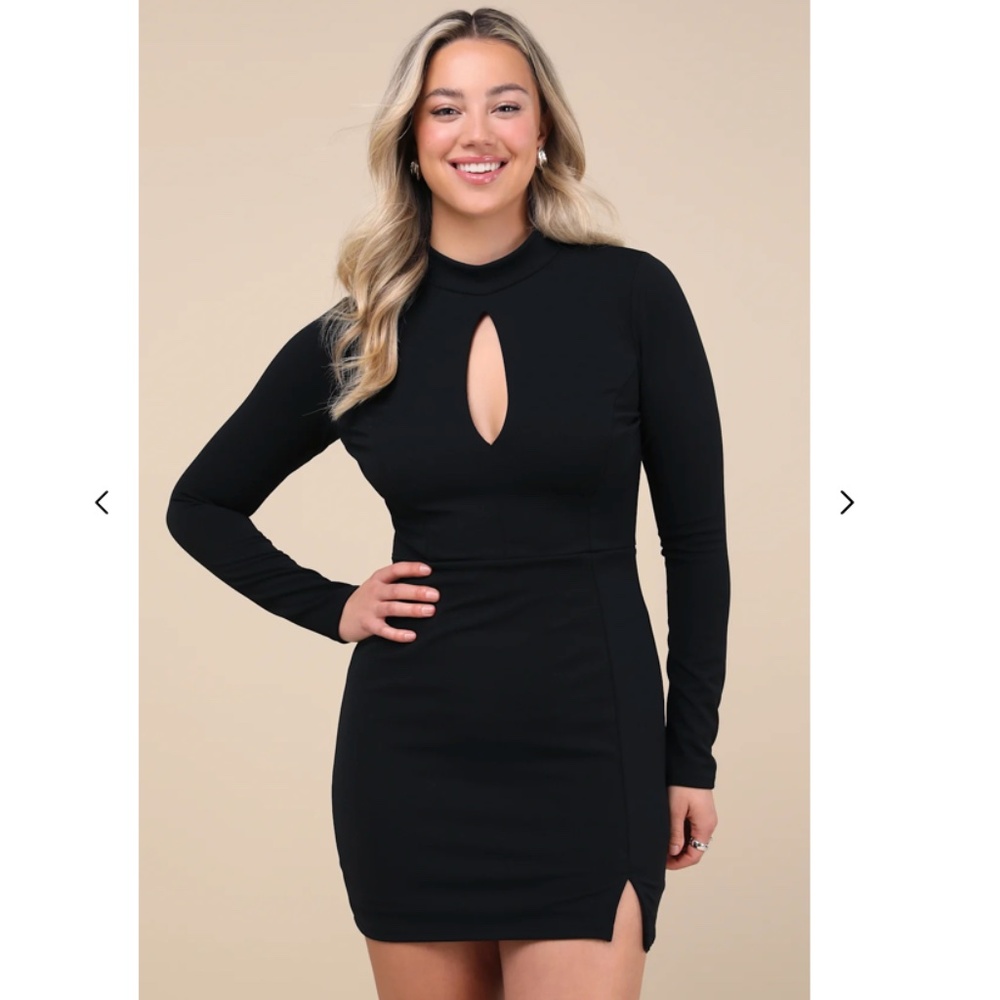 Lulu's Sultry Favorite Black Backless Mini Dress XS - NWOT